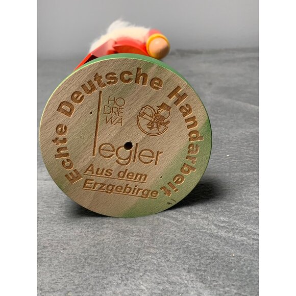 Erzgebirge German Nutcracker Figurine Red Yellow Outfit Faux Fur Accents Gold-Ti - Picture 6 of 10